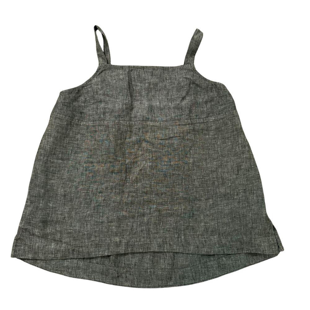 Athleta dark green sleeveless linen tank top size L - Picture 14 of 14